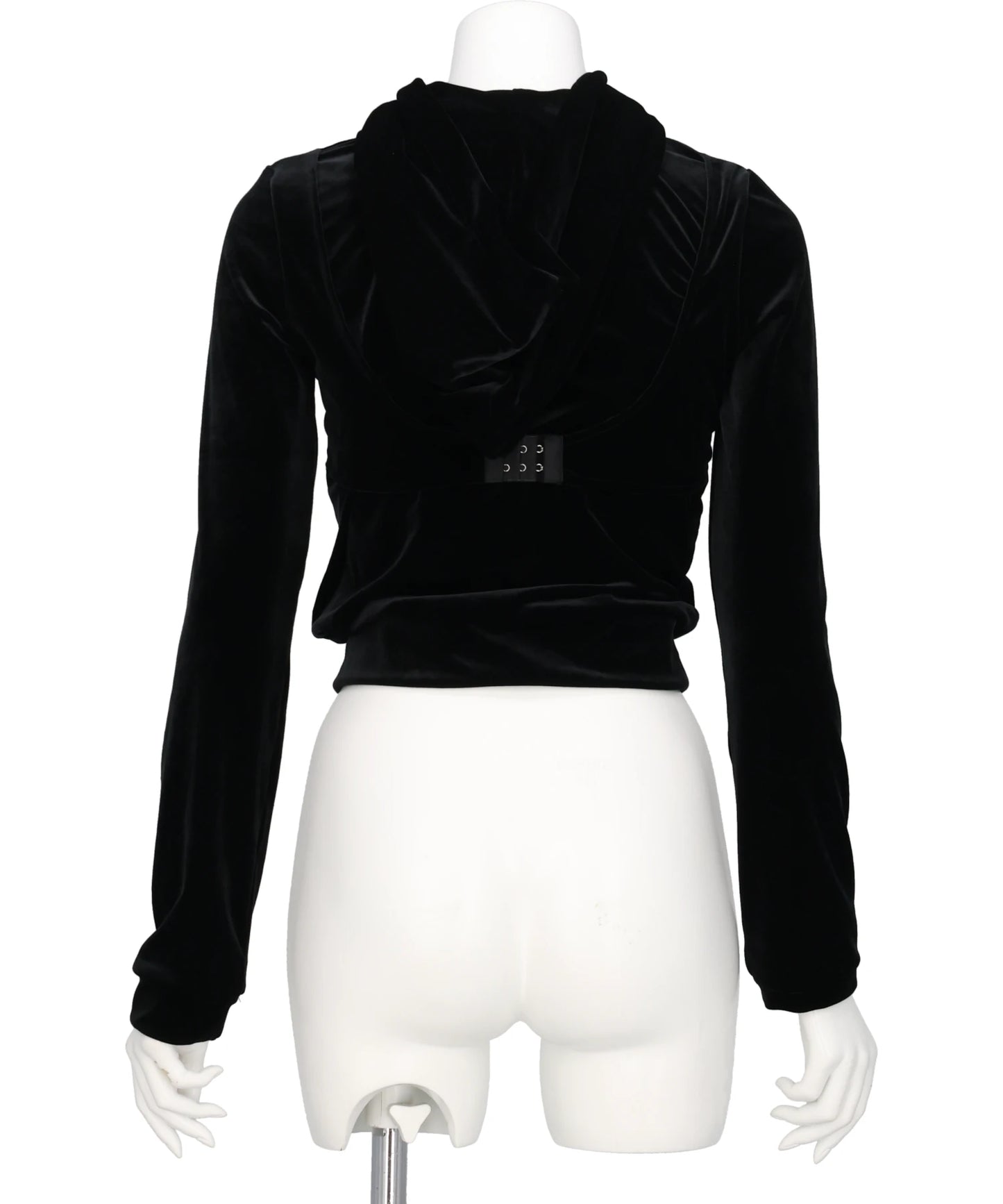 MICRO BRA VELOUR HOODIE