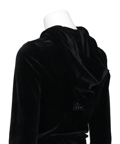 MICRO BRA VELOUR HOODIE