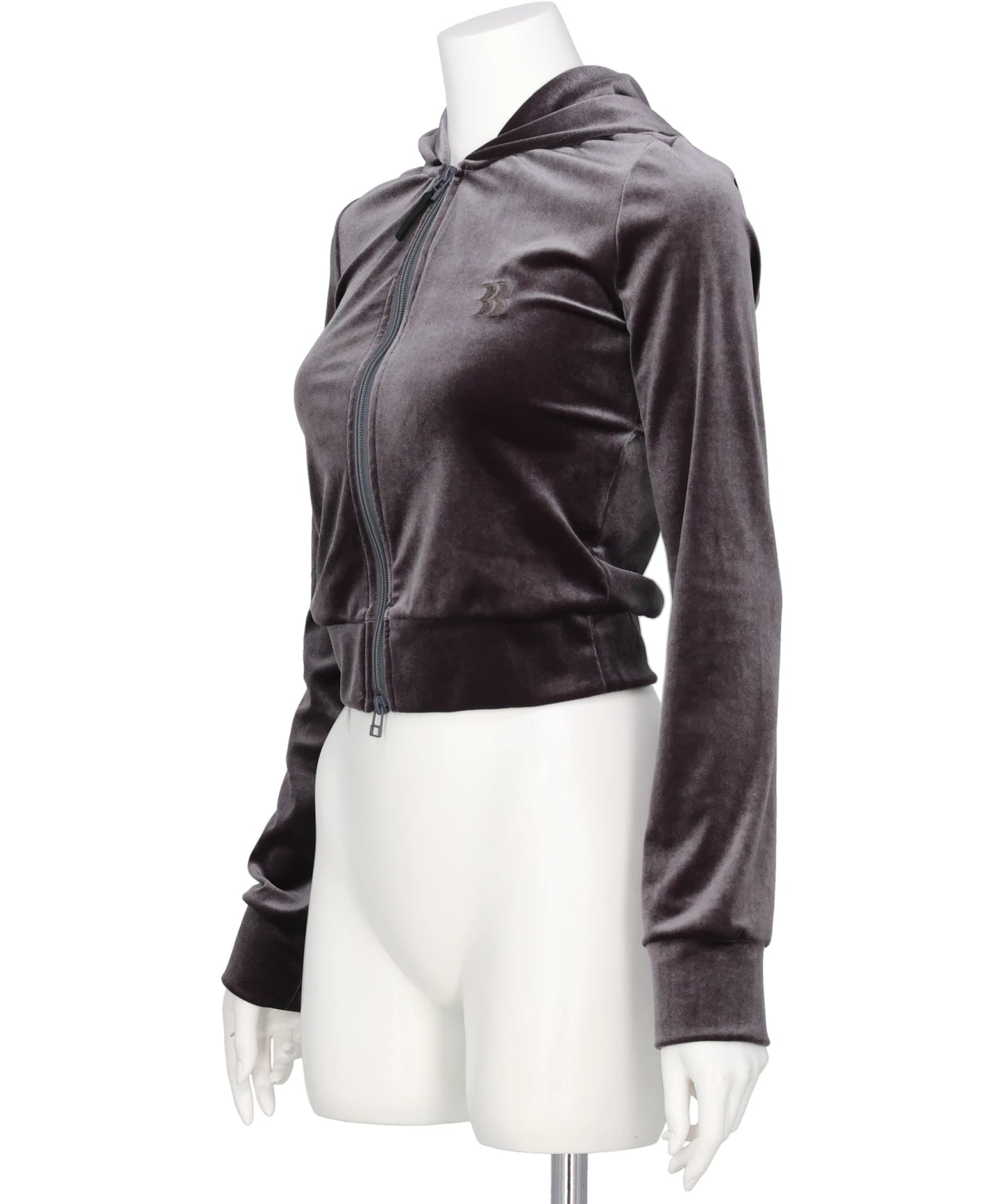 MICRO BRA VELOUR HOODIE