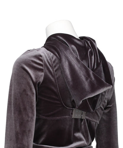 MICRO BRA VELOUR HOODIE