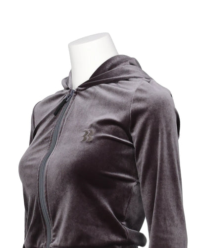 MICRO BRA VELOUR HOODIE