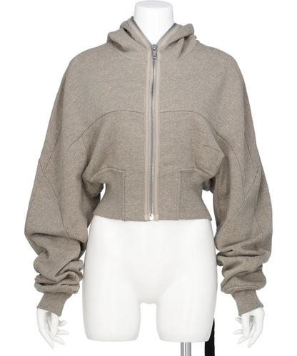 COLLAGE GIMP HOODIE - MELANGE GREY