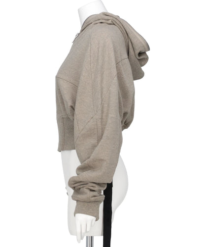 COLLAGE GIMP HOODIE - MELANGE GREY