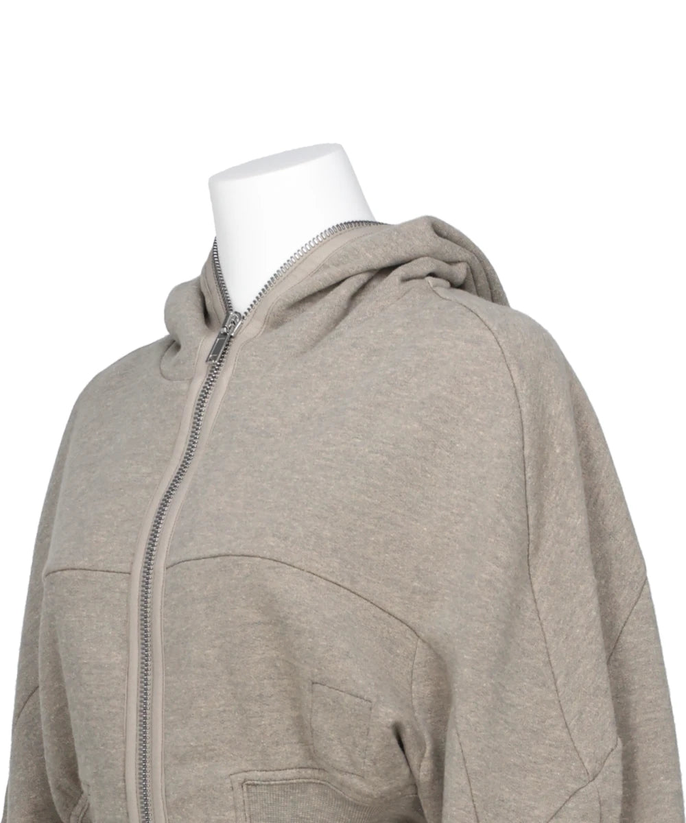 COLLAGE GIMP HOODIE - MELANGE GREY