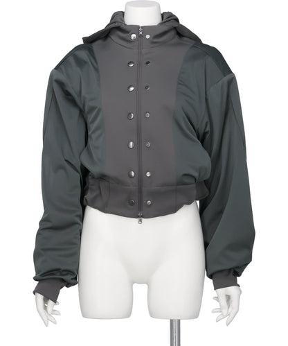 mukcyen(ムッシャン) 2026SS REVERSIBLE STRUCTURED ZIP HOODIE M266HD01