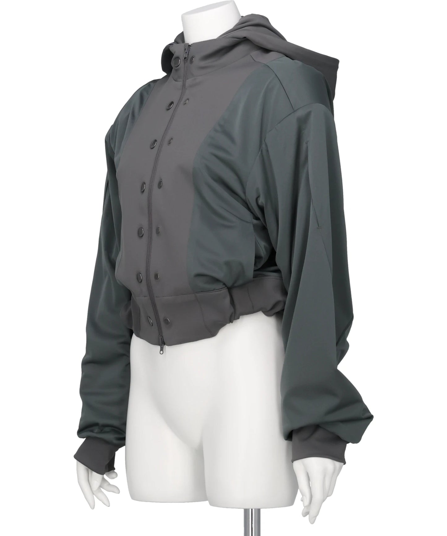 REVERSIBLE STRUCTURED ZIP HOODIE