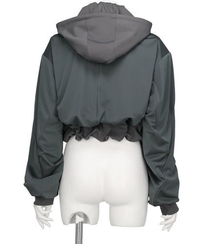 REVERSIBLE STRUCTURED ZIP HOODIE
