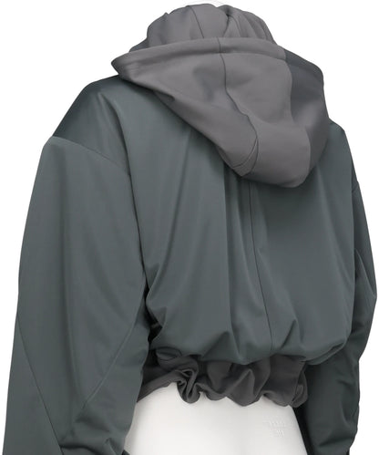 REVERSIBLE STRUCTURED ZIP HOODIE