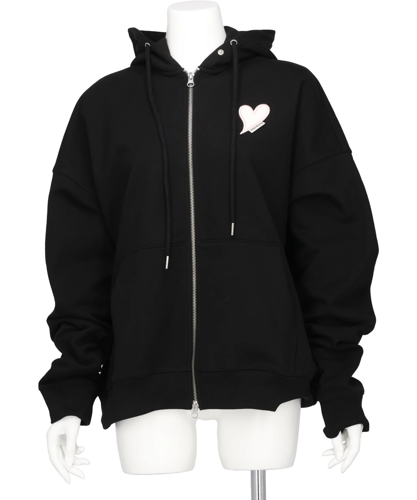KIMHEKIM(キムヘキム) 2026SS HEART PATCH ZIP-UP HOODIE ZF5HD01BP