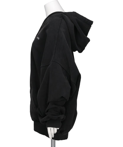 SHOULDERLESS HOODIE AV-LOGO
