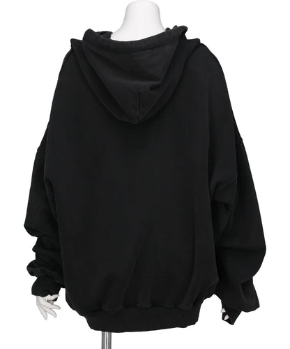SHOULDERLESS HOODIE AV-LOGO