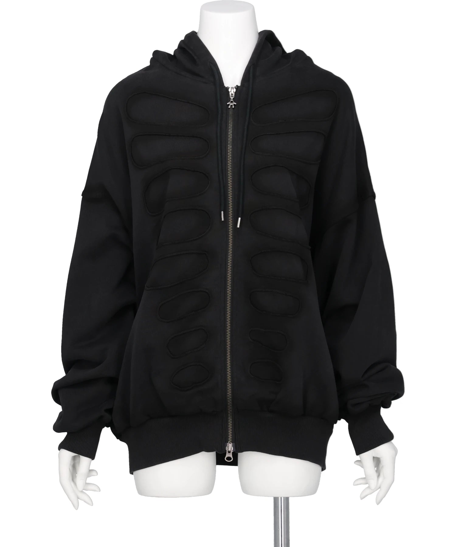AVAVAV(アヴァヴァヴ) 2026SS OS SHOULDERLESS HOODIECUT-OUT APPLICATION S26N1036001