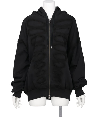 AVAVAV(アヴァヴァヴ) 2026SS OS SHOULDERLESS HOODIECUT-OUT APPLICATION S26N1036001