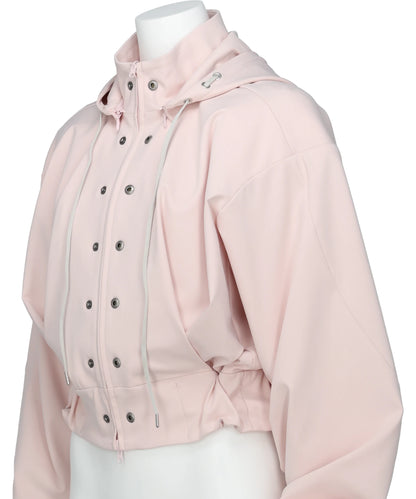 REVERSIBLE STRUCTURED ZIP HOODIE