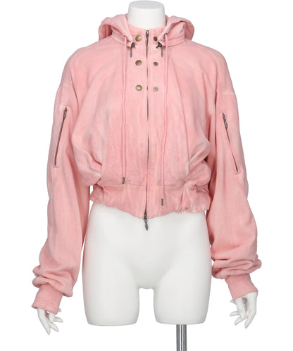 mukcyen(ムッシャン) 2026SS STRUCTURED ZIP HOODIE M266HD02