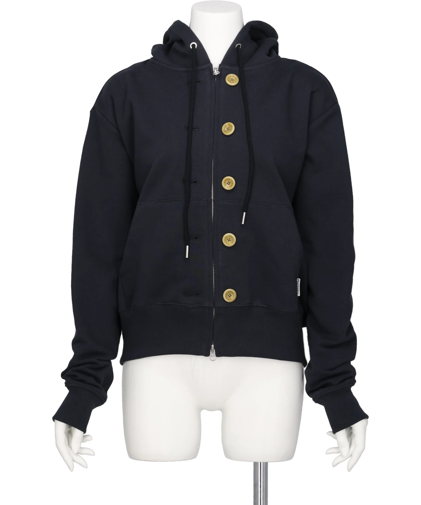 KIMHEKIM(キムヘキム) 2026AW ASH BUTTON ZIP-UP HOODIE ZG3HD01NV