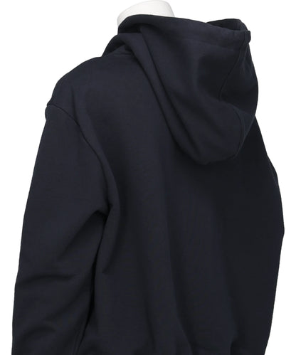 ASH BUTTON ZIP-UP HOODIE