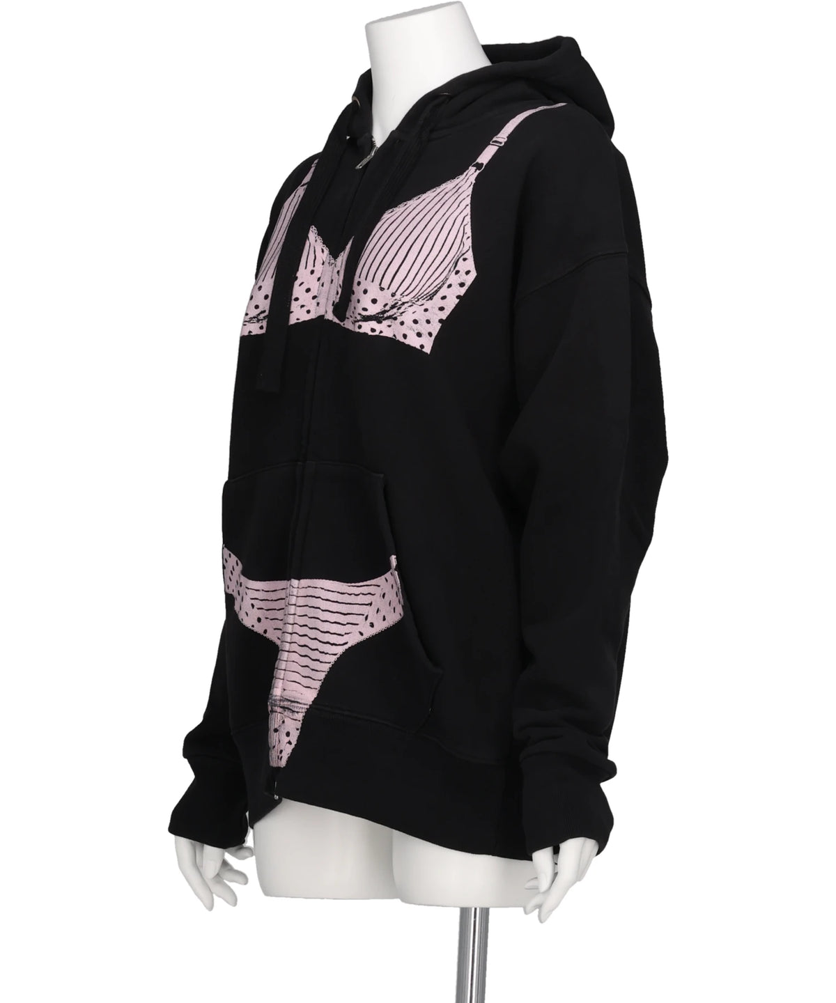 TROMPE L'OEIL ZIP HOODIE KNIT