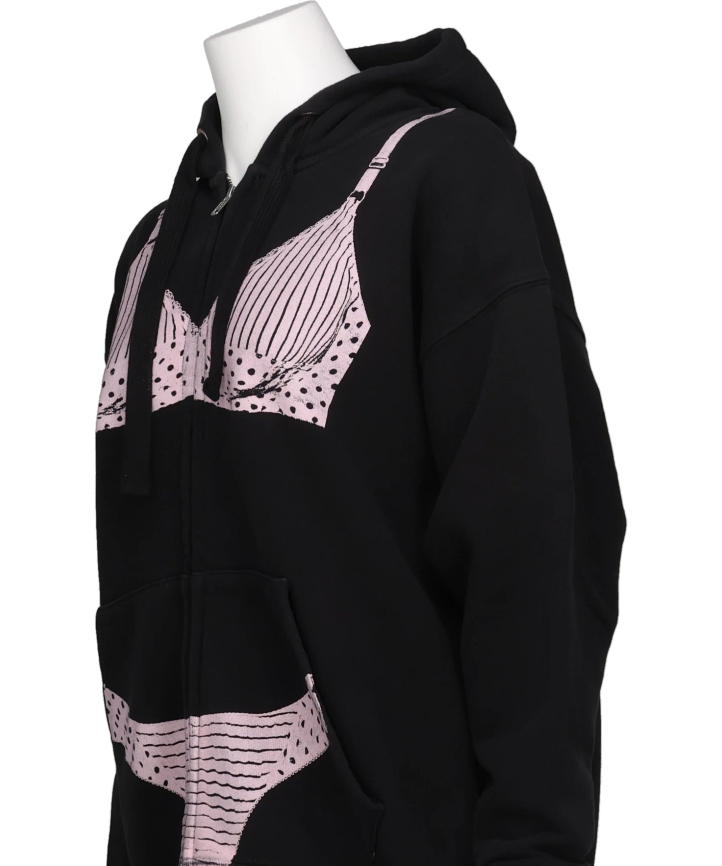 TROMPE L'OEIL ZIP HOODIE KNIT