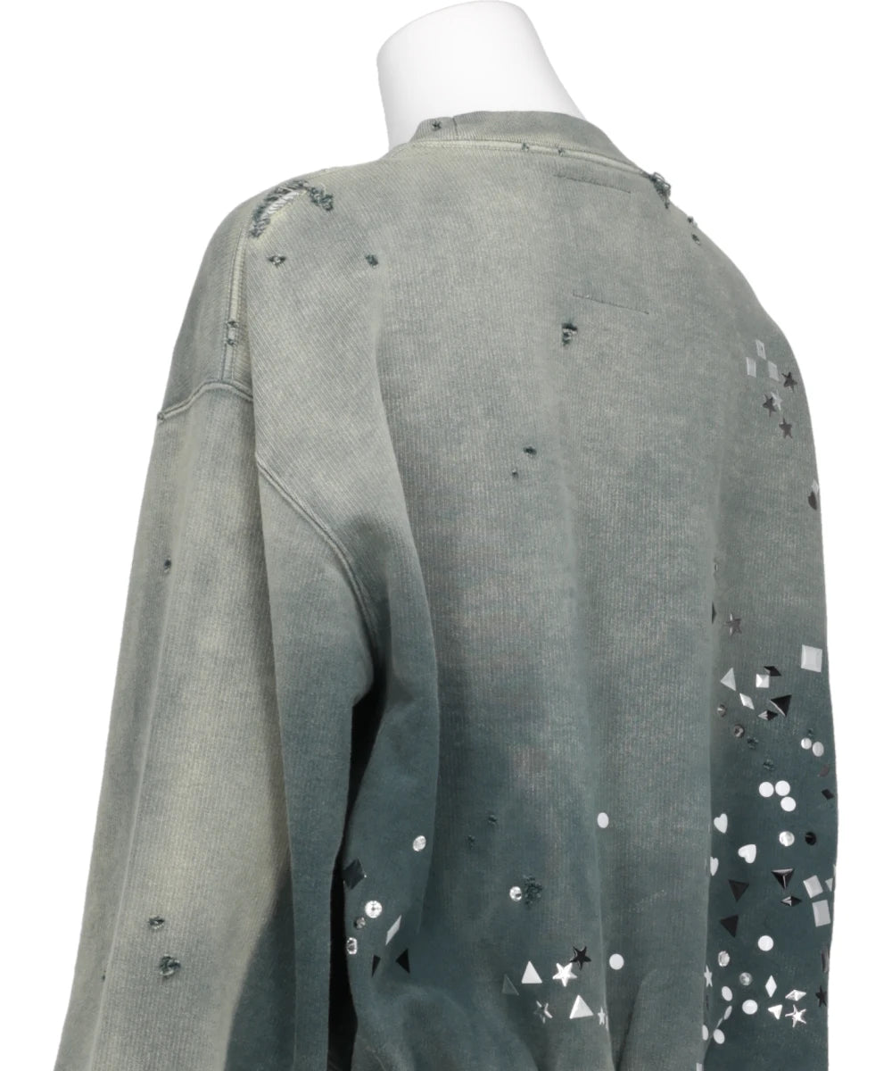 EMBELLISHED SUN FADED PULLOVER