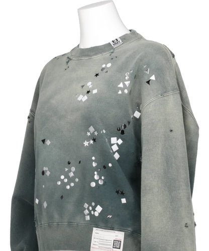 EMBELLISHED SUN FADED PULLOVER