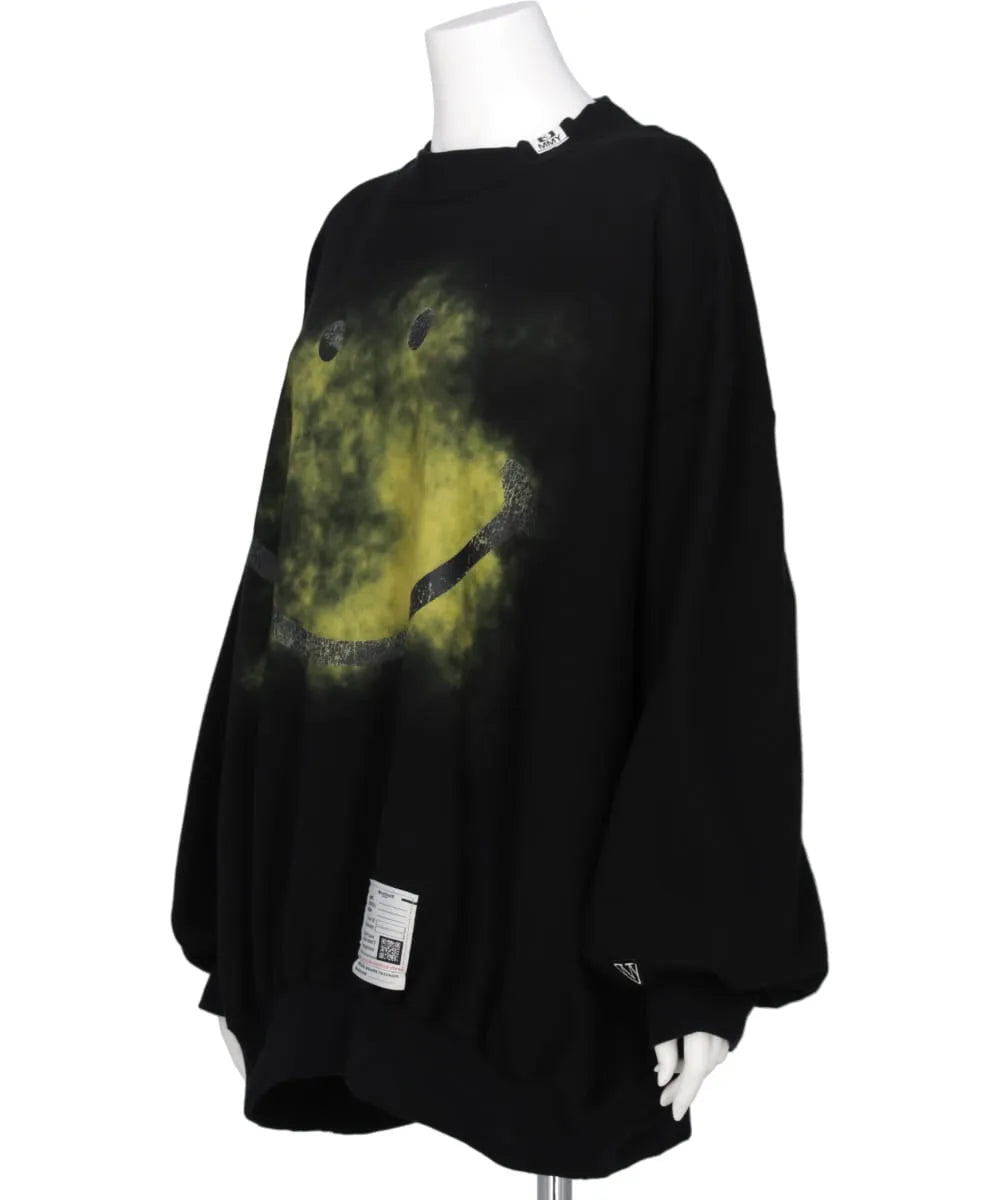 SMILY FACE PRINTED PULLOVER