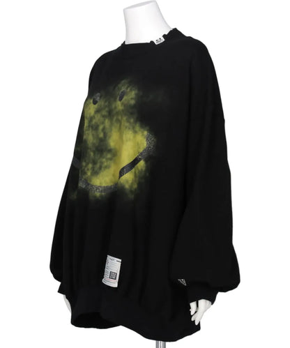 SMILY FACE PRINTED PULLOVER