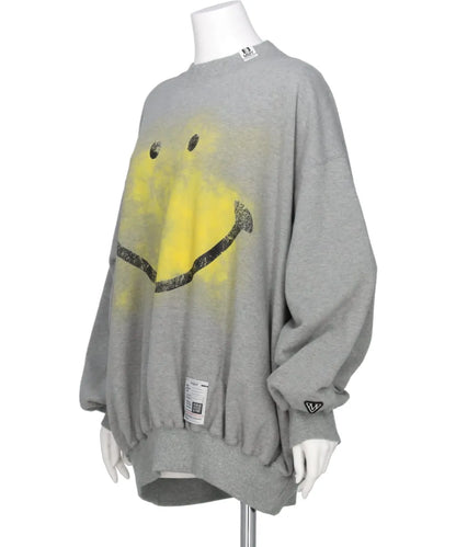 SMILY FACE PRINTED PULLOVER