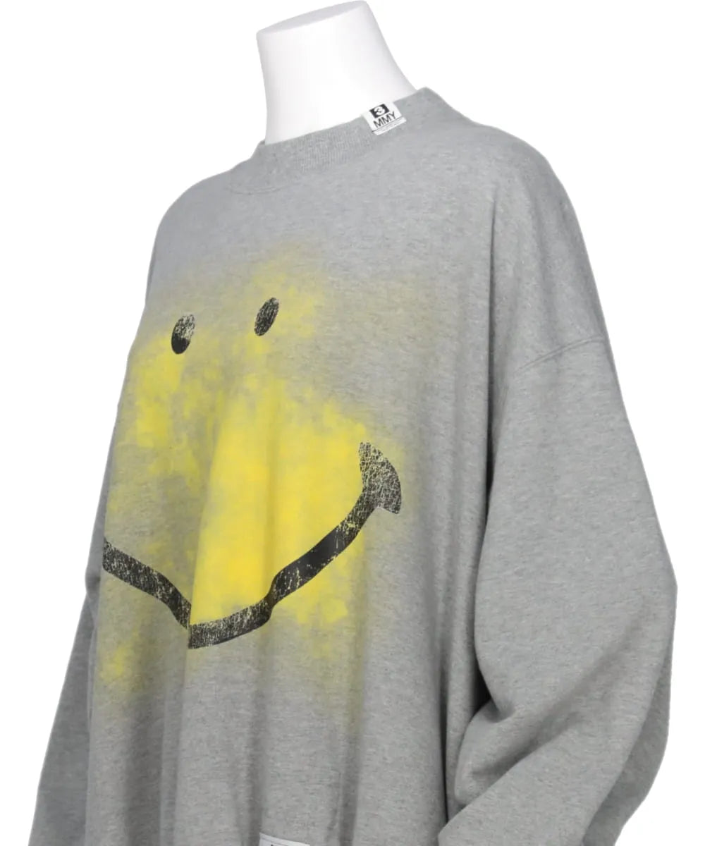 SMILY FACE PRINTED PULLOVER