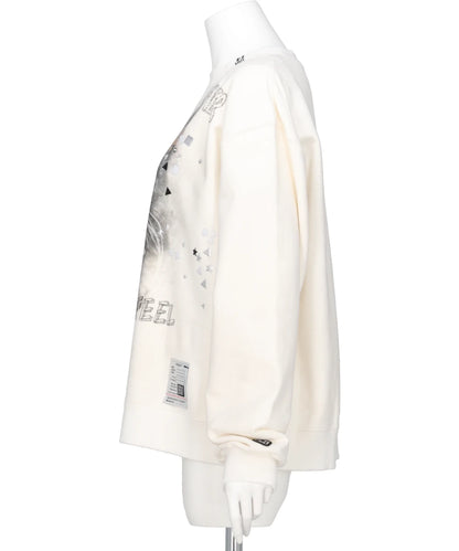 EMBELLISHED DISTRESSED PULLOVER