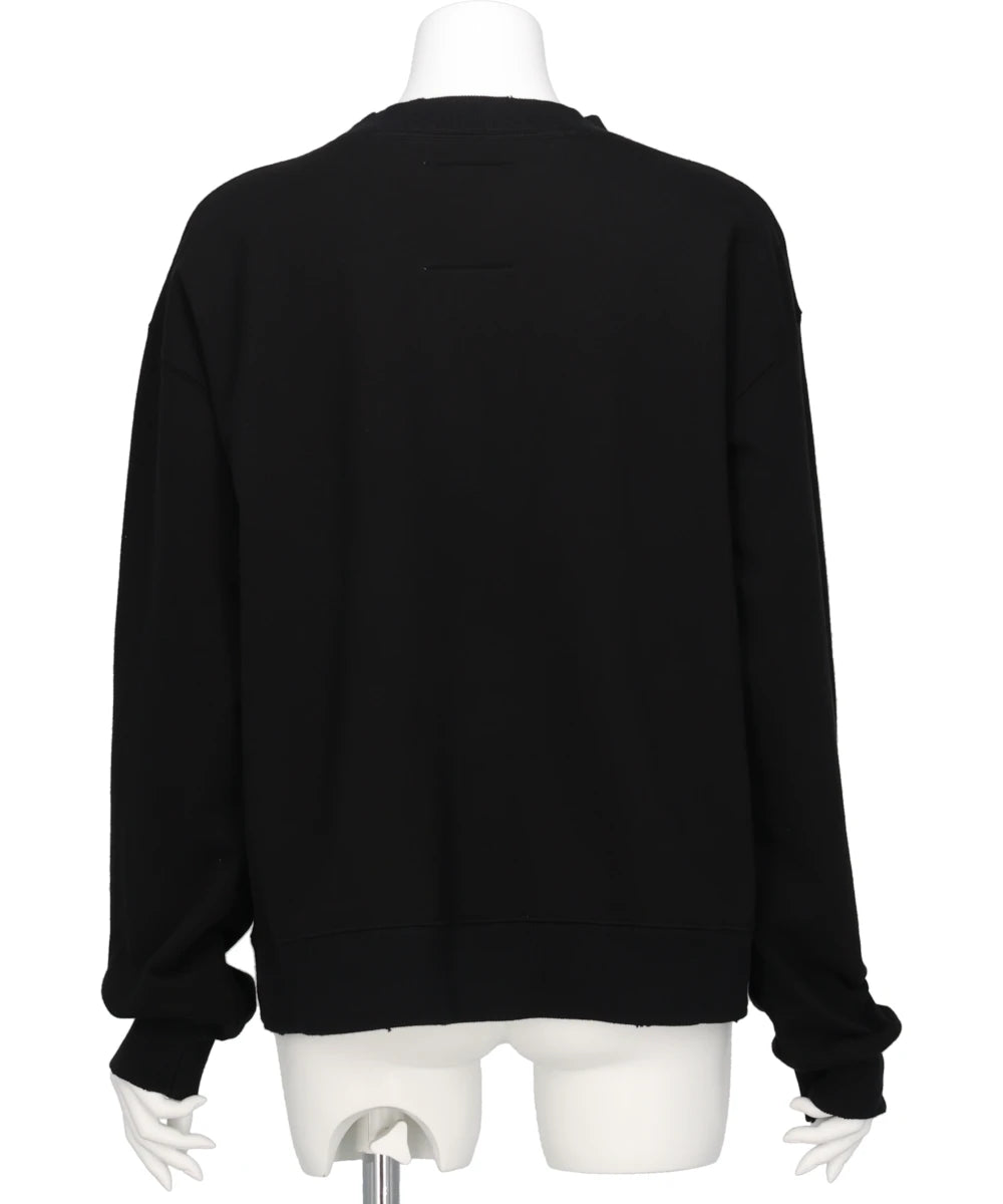 EMBELLISHED DISTRESSED PULLOVER