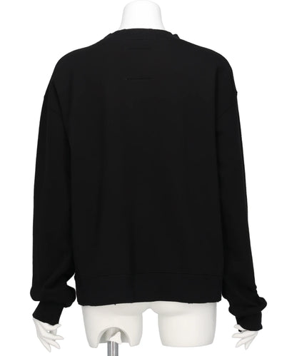 EMBELLISHED DISTRESSED PULLOVER