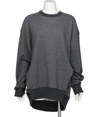 POOLDE（プールデ）SINATRA STRIPE SWEAT TOP