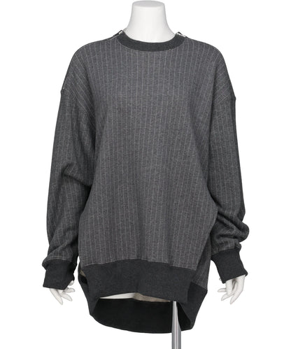 POOLDE（プールデ）SINATRA STRIPE SWEAT TOP