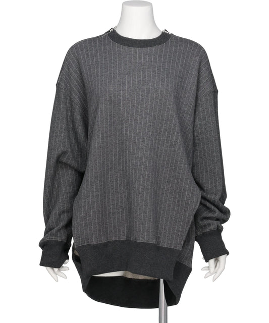 POOLDE（プールデ）SINATRA STRIPE SWEAT TOP