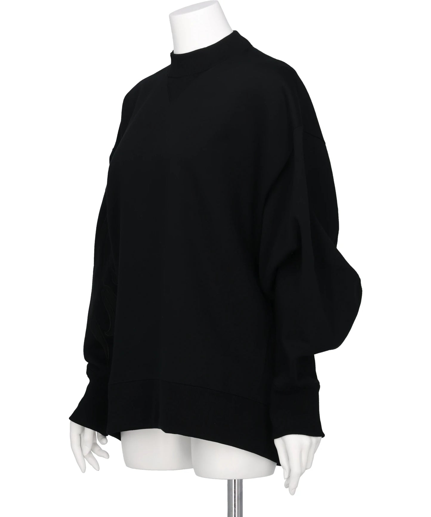 FLORAL EMBROIDERY OVERSIZED SWEAT TOP
