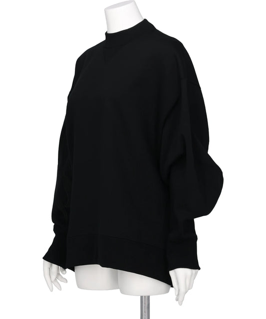 FLORAL EMBROIDERY OVERSIZED SWEAT TOP