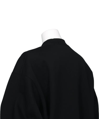 FLORAL EMBROIDERY OVERSIZED SWEAT TOP