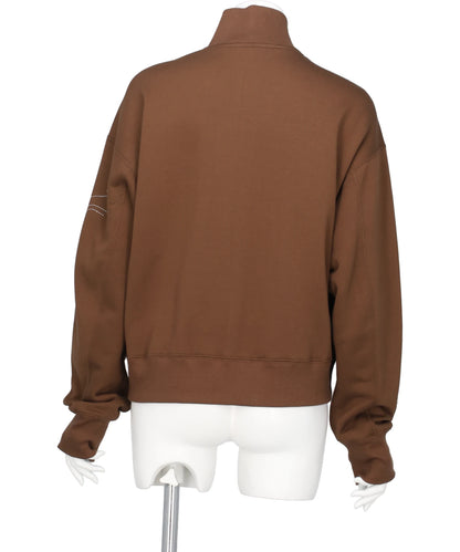 LANDSCAPE EMBROIDERY HALF ZIPPEDSWEATSHIRT
