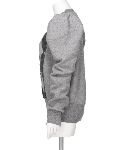 ARGYLE KNIT DOCKING SWEAT