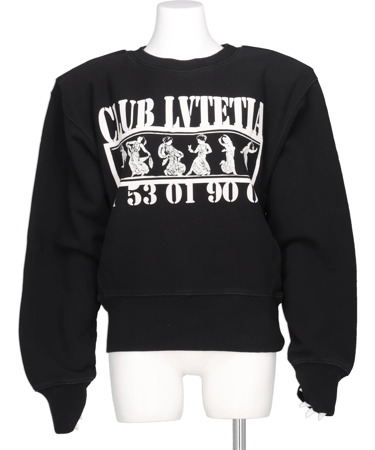 SHOULDER PAD SWEATSHIRT KNIT
