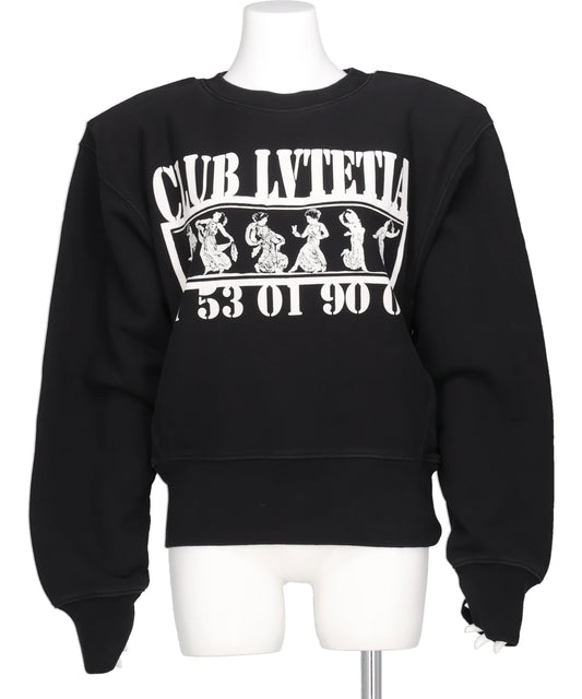 SHOULDER PAD SWEATSHIRT KNIT