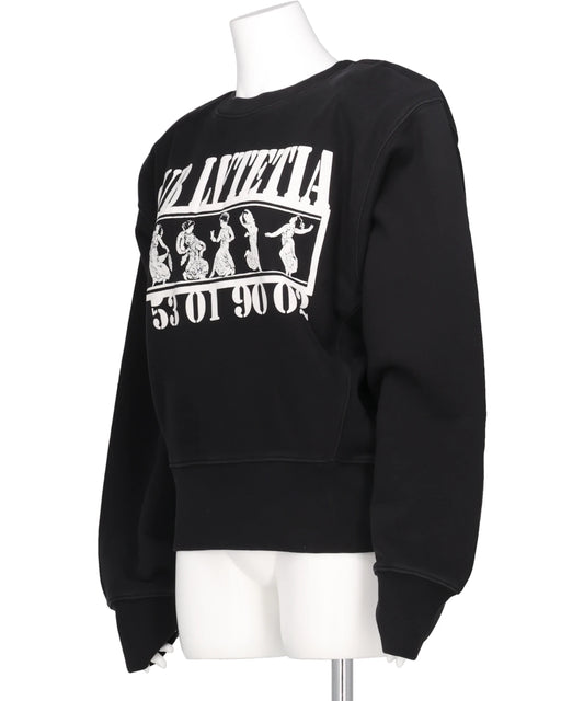 SHOULDER PAD SWEATSHIRT KNIT