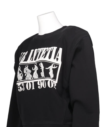 SHOULDER PAD SWEATSHIRT KNIT