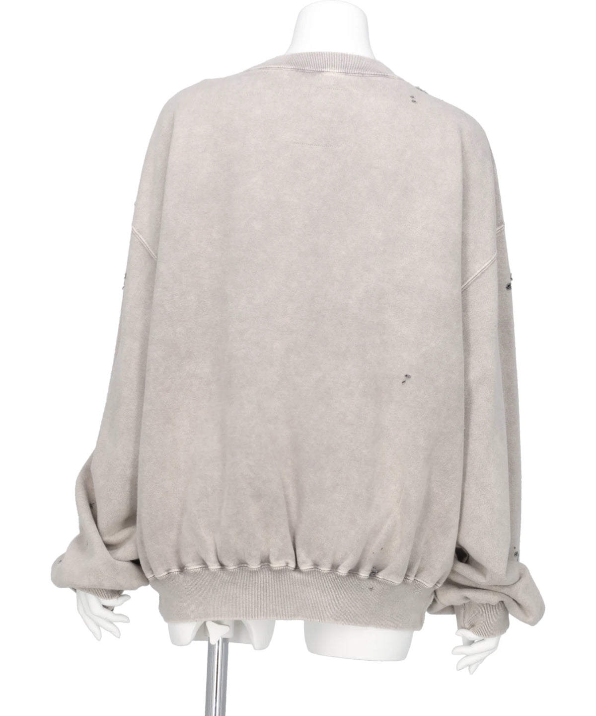 BLEACHED COLLAGE PRINT PULLOVER