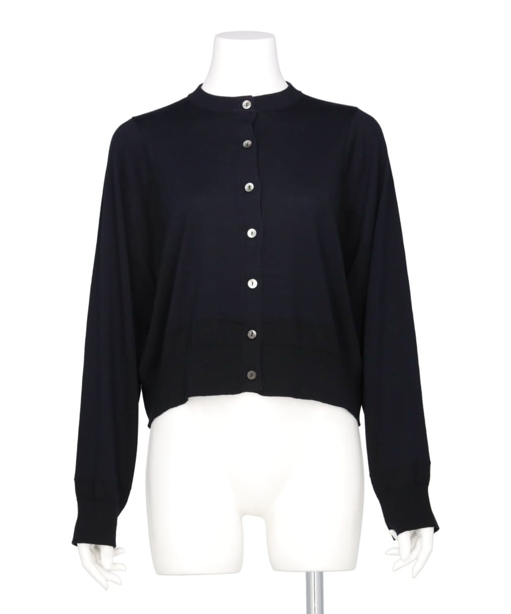 SILK COTTON COLOR BLOCK CARDIGAN