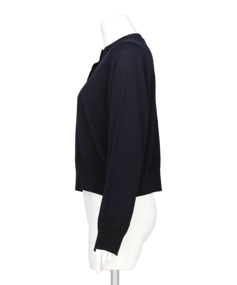 ENFOLD COLOR-BLOCK CARDIGAN ネイビー ブラック ENFOLD カーディガン COLOR-BLOCK CARDIGAN ネイビー