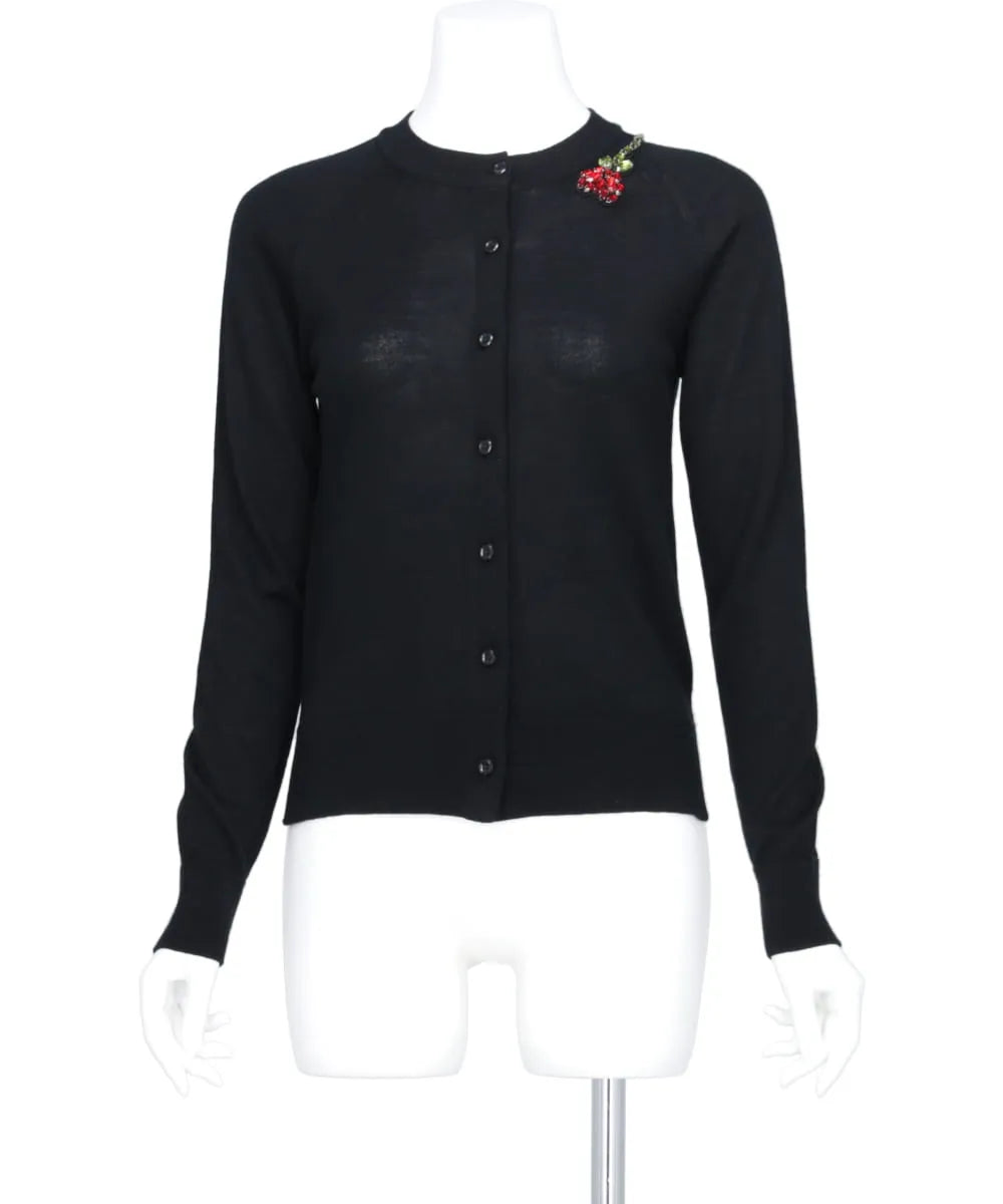 CLASSIC LONG SLEEVE CARDIGAN W/TURBO EMB