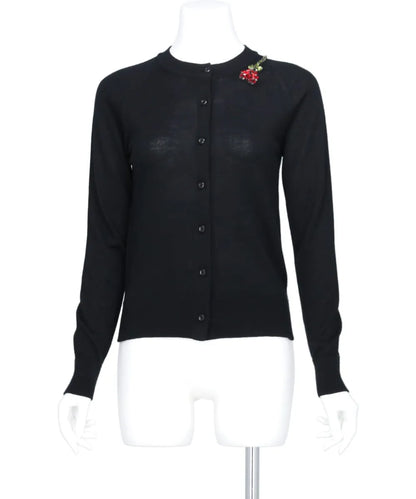 CLASSIC LONG SLEEVE CARDIGAN W/TURBO EMB