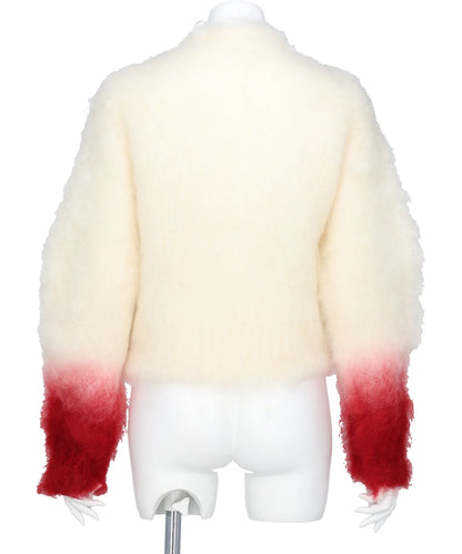 FUR KNITTED CARDIGAN